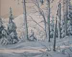 Paul Leschhorn Paysage de neige (Vosges) (détail). Paul Leschhorn