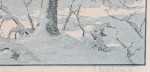 Paul Leschhorn Paysage de neige (Vosges) (détail signature). Paul Leschhorn