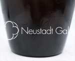 Paul Nicolas d Argenthal - vase Château de l ortenbourg - verre (détail signature). Paul Nicolas (d Argental)