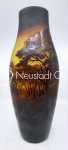 Paul Nicolas d Argenthal - vase Château de l ortenbourg - verre. Paul Nicolas (d Argental)