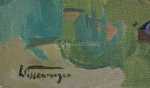 Paul Wissenmeyer Paysage de Provence Huile sur toile (détail signature). Paul Wissenmeyer