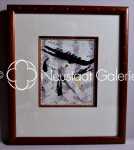 Raymond WAYDELICH Hopla / help collage et encre, 18x15cm (à vue) - avec son cadre. Raymond-Emile Waydelich