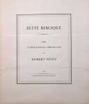 Robert HEITZ Suite Biblique - 1935.
