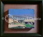 Roger MUHL arrière pays niçois huile sur toile, 14x18,5cm (avec son cadre). Roger Muhl