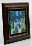Roger MUHL Jardin HST 15x15cm (avec son cadre). Roger Muhl