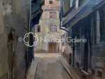 Schmitt André Rue à Strasbourg Huile sur toile, 73x50cm (détail). André Schmitt