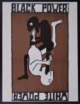 TOMI UNGERER Black Power / white power (affiche originale d époque) - avec son cadre. Jean-Thomas Ungerer