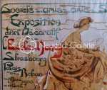 Victor Prouvé - Affiche Exposition d Art décoratifs de l Ecole de Nancy au Palais de Rohan à Strasbourg 1908 détail). Victor Prouvé