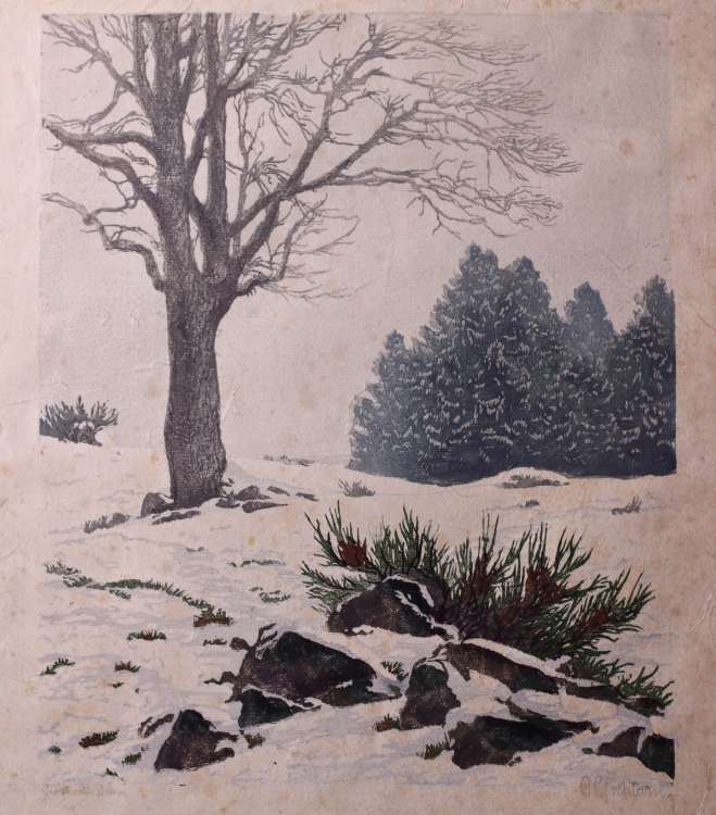 Paul Leschhorn - Paysage de neige