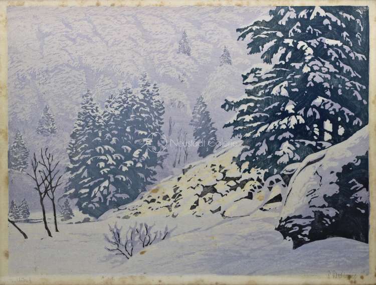 Paul Leschhorn - Paysage du sud des Vosges en hiver