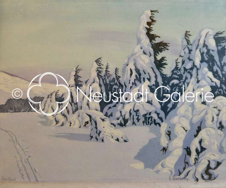 Paul Leschhorn - Sapins sous la neige