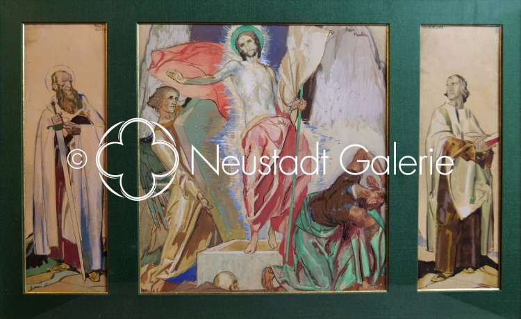 René Kuder - Cinquième tableau du Credo : je crois en Jésus-Christ ressuscité