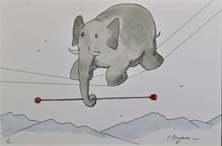 Jean-Thomas Ungerer - L éléphant funambule