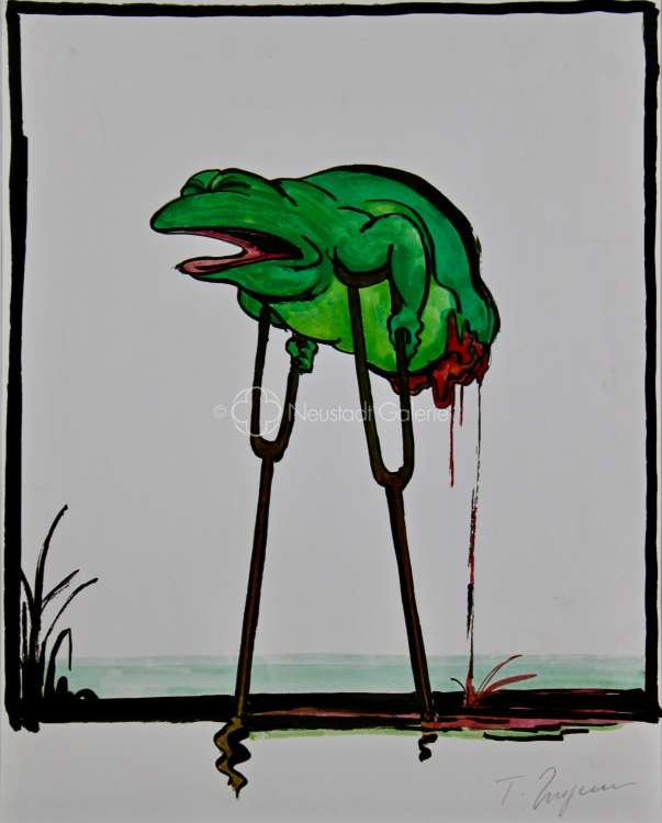 Jean-Thomas Ungerer - Amnisty animal (grenouille)
